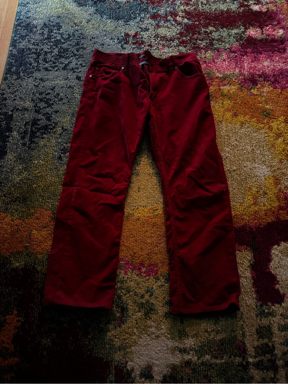 Banana Republic Men's Corduroy Pants in Burgundy